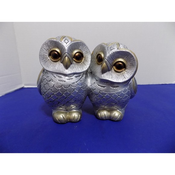 NEW Love Owls Figurine Satue Sculpture Home Decor - Picture 1 of 4